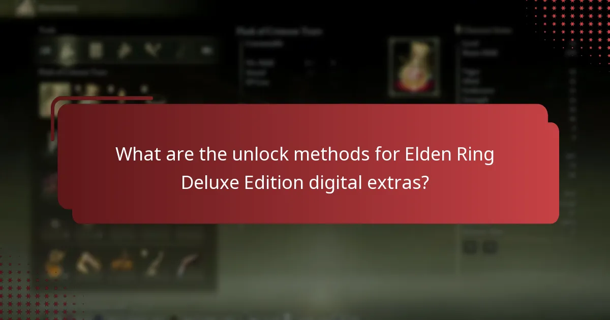 Which platforms support Elden Ring Deluxe Edition digital extras?